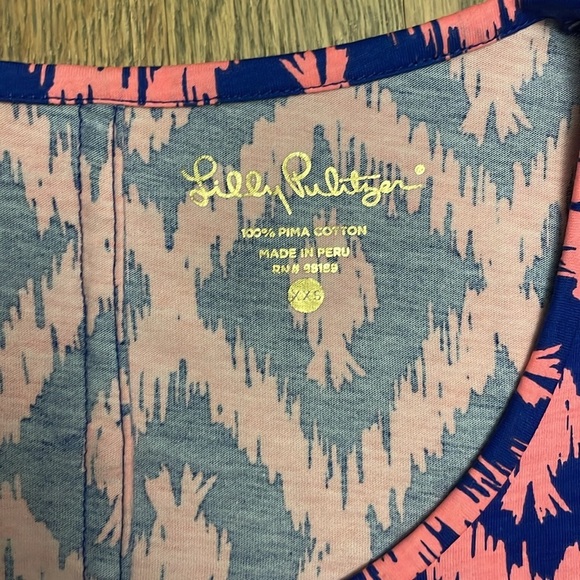 Lilly Pulitzer Womens Little Fish Engineered Beacon T Shirt Dress, Size XXS - Picture 4 of 6